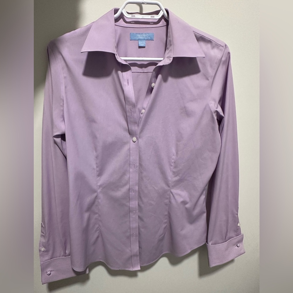 Denver Hayes Lavender Button Up Dress Shirt
